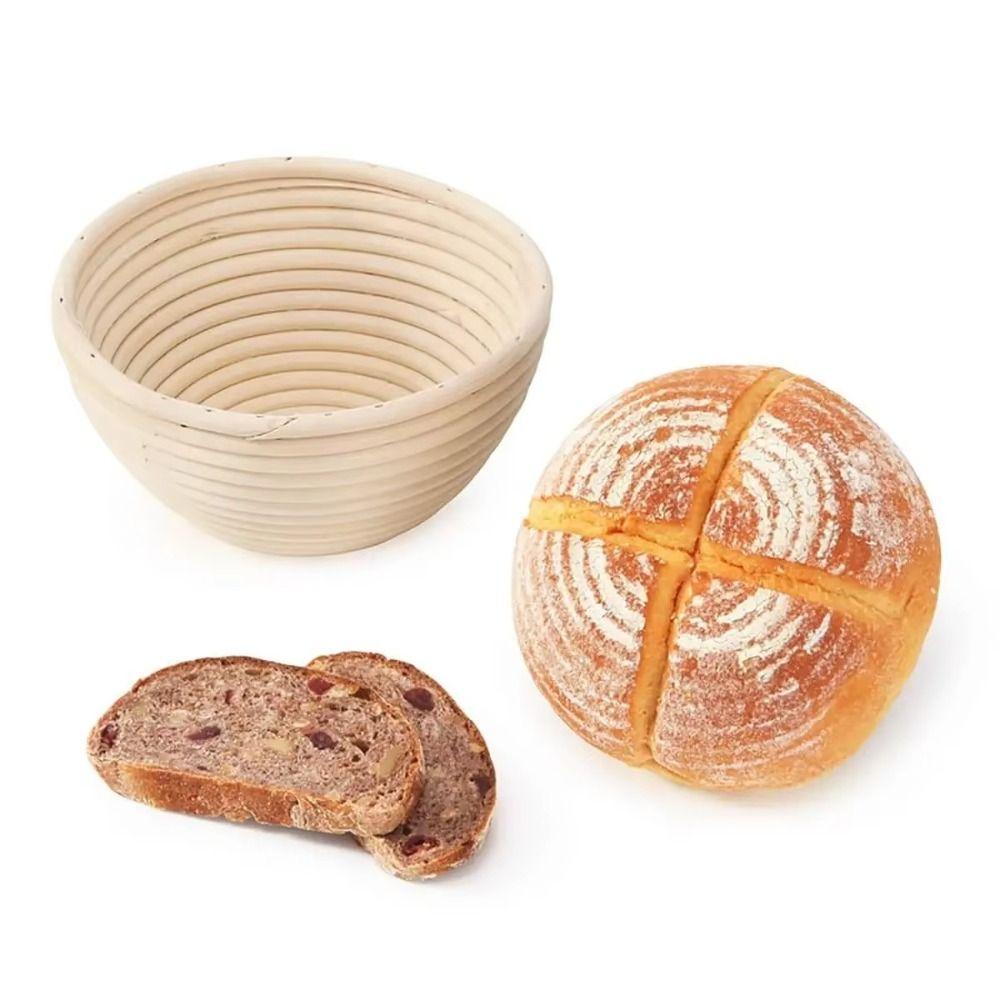 Round Bread Proofing Basket with Liner Dough Fermentation Basket  Sourdough