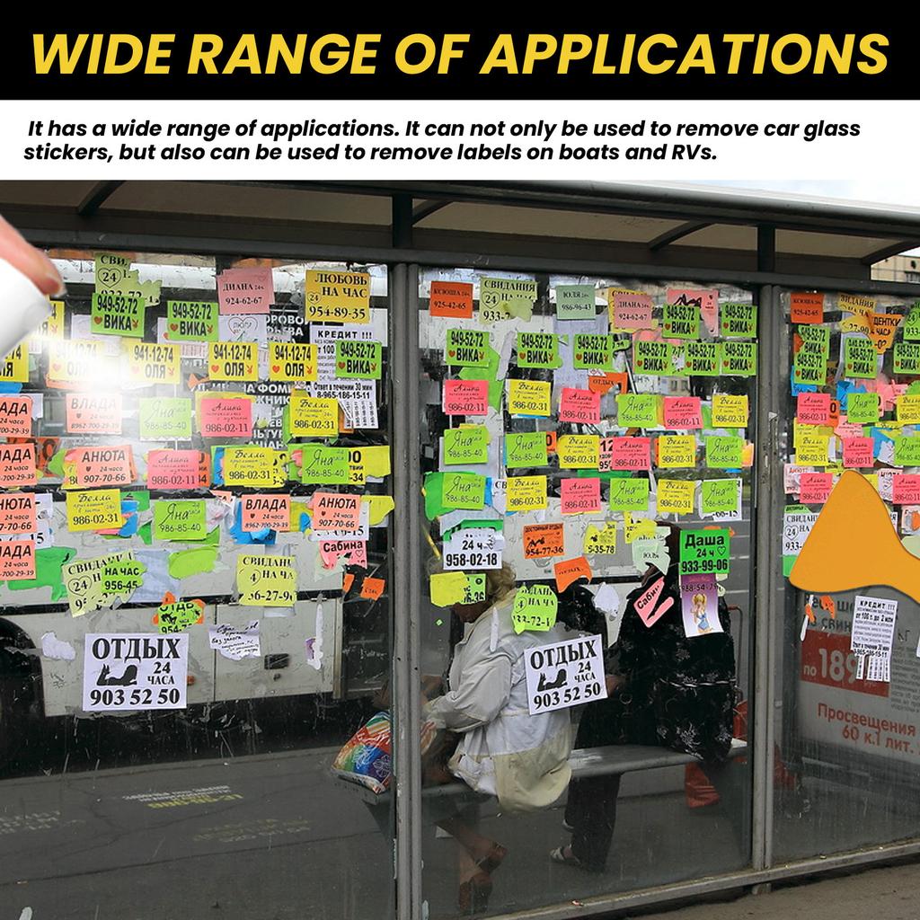 Homonth 60ML Autoaufkleber-Entferner, klebriger Rückstandsentferner für Autos, entfernt sicher Aufkleber, Etiketten, Abziehbilder, Rückstände, Klebebandreiniger