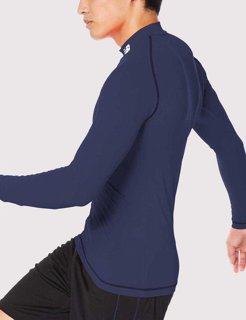 Stretch Innenhemd Langarm Schnelltrocknend Fußball Golf Marineblau M [New Balance] Herren (JMTF7380)