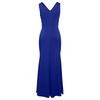 Sexy Slit Ruffled Sleeveless Evening Women's Dresses Fashionable V Neck Slim Pleated Elegant Female Maxi Long Dress