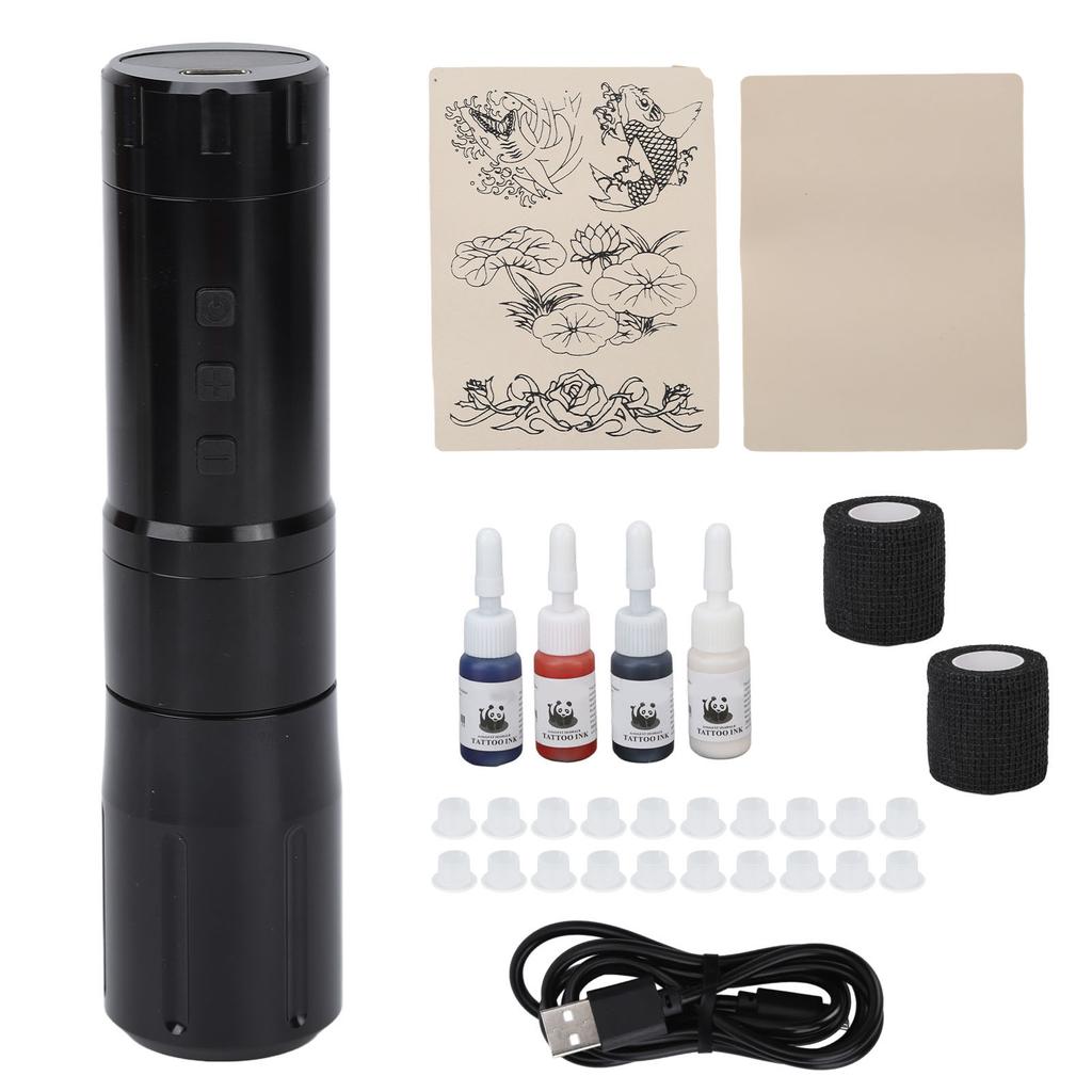 Cordless Rotary Tattoo Pen Kit Coreless Motor Stable Power Liner Shader Tattoo Battery Machine Pen
