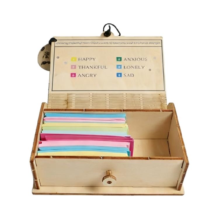 

Natural Wood Handmade Inspirational Scriptures Storage Box For Notes Blessings And Personals Items Desktop Organiser 1