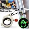 Fluorescenční organizér na kabelové svazky Opakovaně použitelný držák na zipy Přenosný plastový nástroj na ukládání kabelových svazků Elektrický organizér na svazky