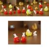 Charming Cartoon Resin Rabbit Figurine New Year Good Luck Bag For Home Decor