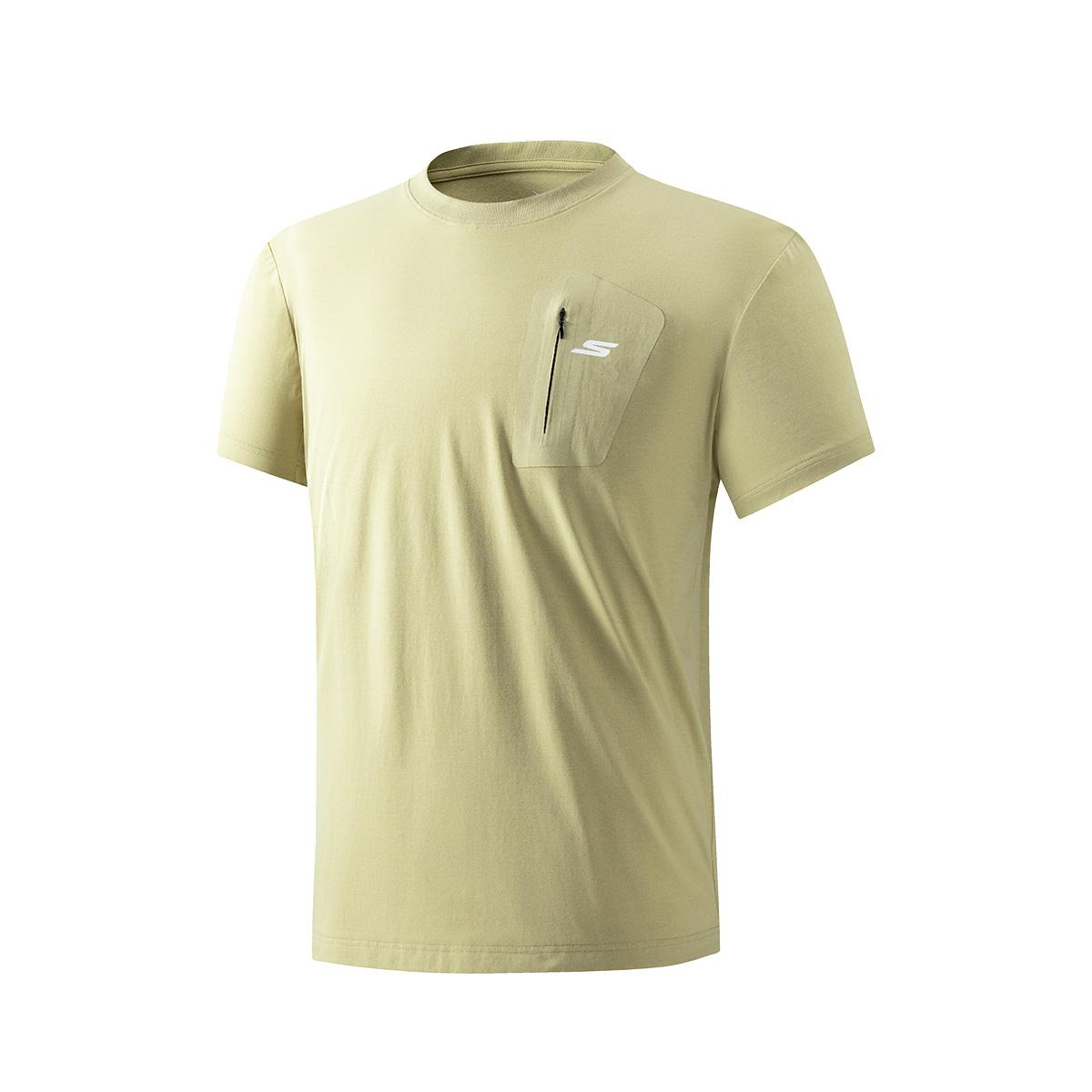 Skechers Breathable Sports Casual Loose Sun Protection Cool Dry Short Sleeve T-Shirt Unisex tops Military-Green P225M259-03X6 M