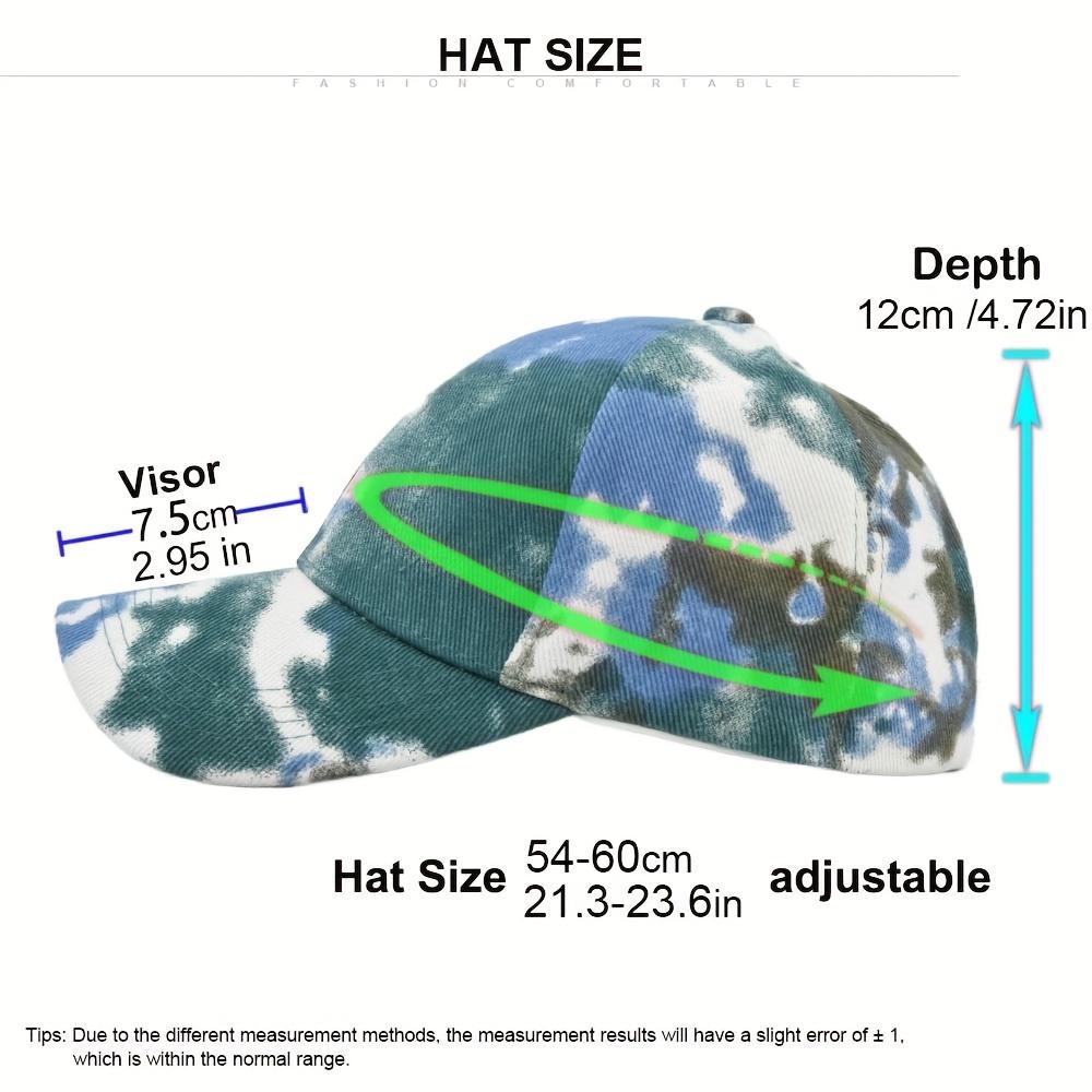 [Pastel Baseball Cap] Breathable Adjustable Women's Baseball Cap | Tie-Dye Pastel Color Block Design, Cross-Back Strap, Mesh Back for Casual & Sports