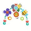 Adjustable Hanging Mobile Toy for Infants Vibrant Nature Themed Design with Butterflies, Flowers, and Bees  Ideal for Crib, Car Seat, and Stroller