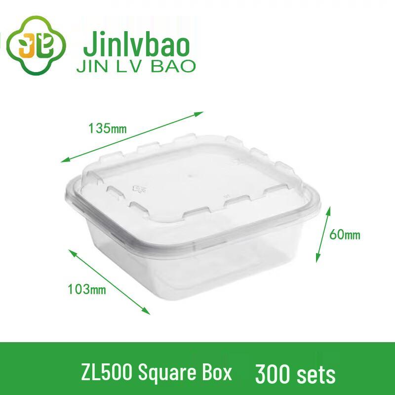 Disposable Square Takeout Food Container with Lid