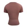 Women's Slim-fit Fashion Yoga Half-zip Short-sleeved Top