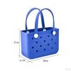 Washable Tote Bag Waterproof Handbag Organizer Fashion Summer Kids Beach Green