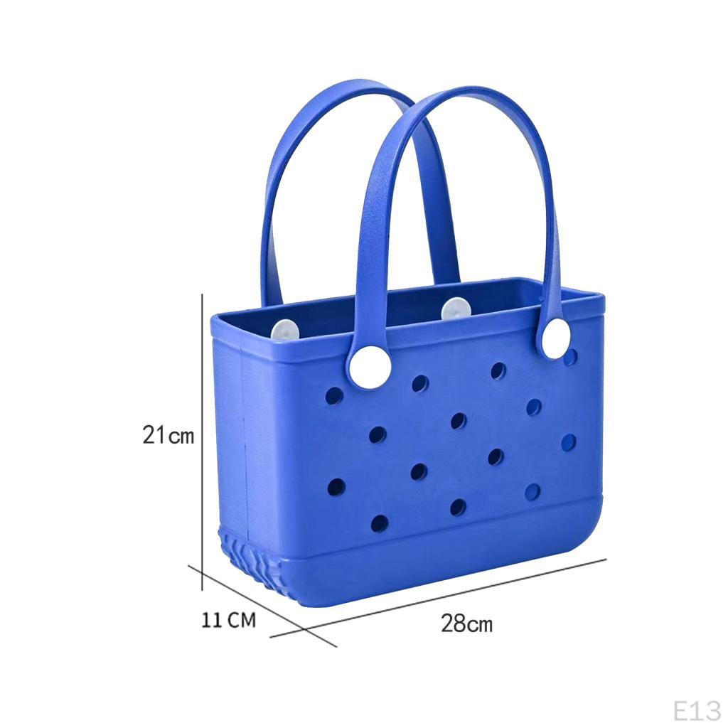Washable Tote Bag Waterproof Handbag Organizer Fashion Summer Kids Beach Green
