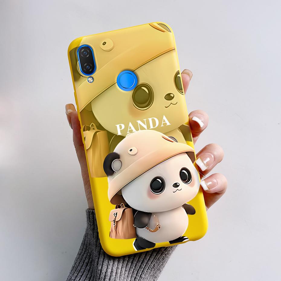 For Huawei Nova 3i Case INE-LX1 INE-LX2 Pandas Cover Soft Silicone Phone Case For Huawei P Smart Plus 2018 Nova3i Fundas Bumper