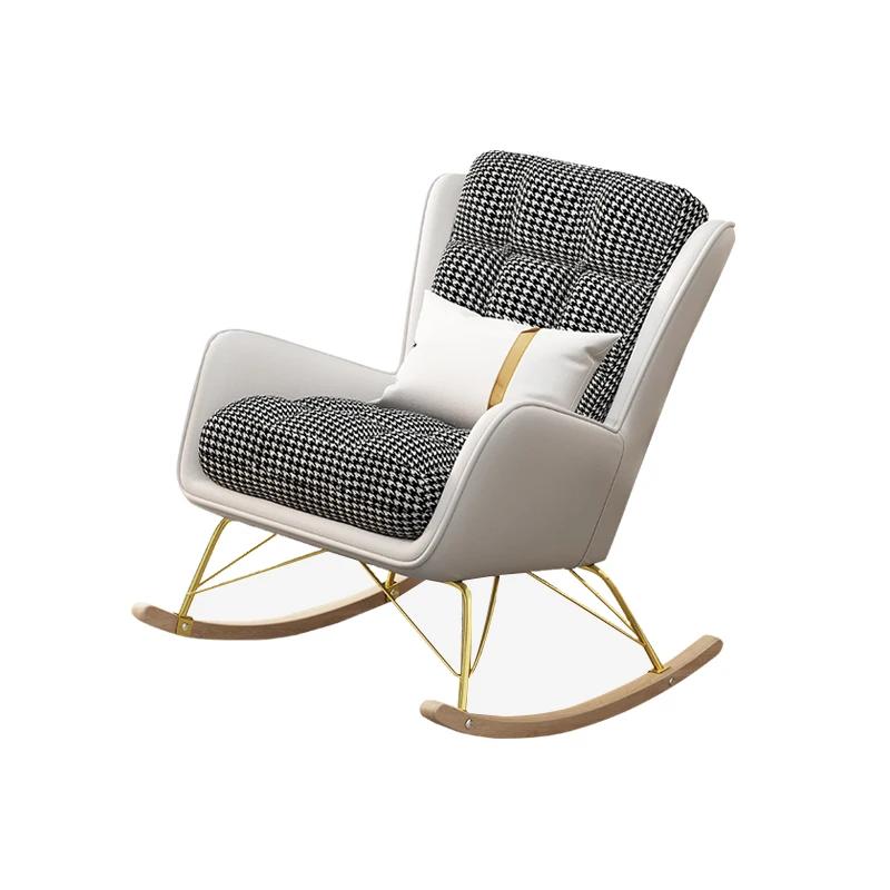 Rocking Chair Recliner Balcony Home Leisure Lazy Sofa  Net Celebrity Bedroom Living Room Adult  s Armchair Outdoor