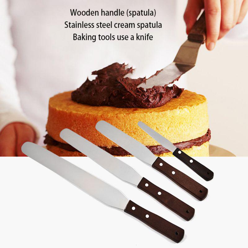 Fondant Tool Cream Bake Butter Spatula Cake Cutter Pastry Stainless Steel
