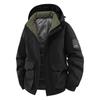 2025 Men's Winter Workwear Down Jacket with Detachable Hood and Thickened Graphene, 90% White Duck Down