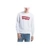 Levis Letter Logo Pattern Loose Long Sleeve Sweatshirt Men Sweatshirt White 19492-0029