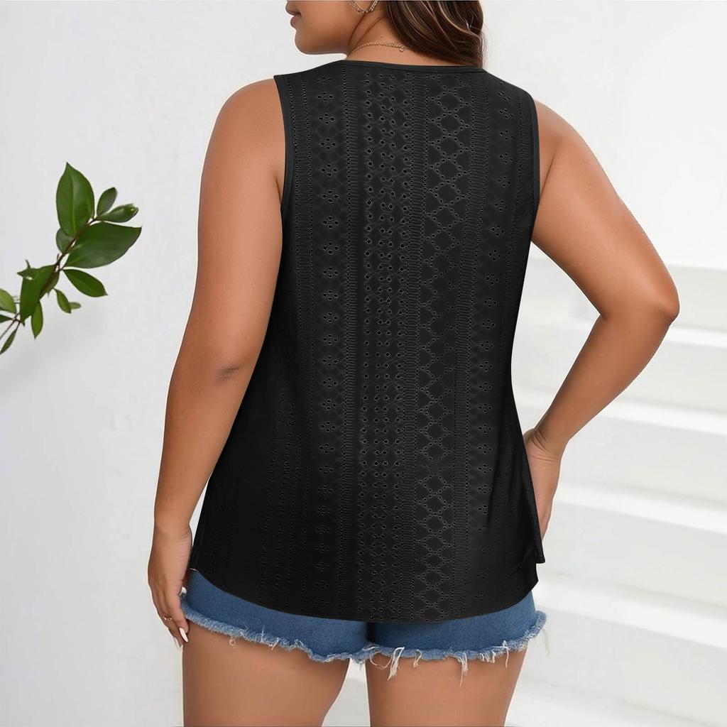 Damen locker sitzendes trägerloses Tanktop ärmellos atmungsaktiv Spitze V-Ausschnitt Bluse