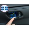 For Nissan Sylphy Sentra Blue Titanium Interior Door Bowl Sticker Trim 4pcs