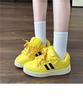 Bread Shoes Men and Women Couples Breathable Board Shoes Ins Hong Kong Style Trend Versatile Student Sports and Leisure Shoes Solid Color