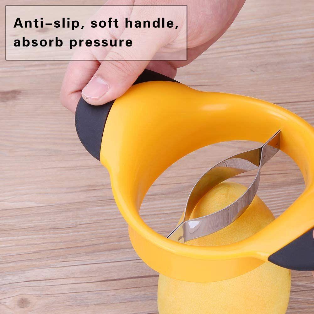 ultra-sharp fruit tool core remover mango pitter mango cutter peeler fruit slicer mango corer