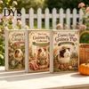 Christmas Collection Toys Advent Calendar with 24 Guinea Pig, Garden Theme Cute Countdown Blind Box Animal Figurines, Decorative Healing Ornaments for
