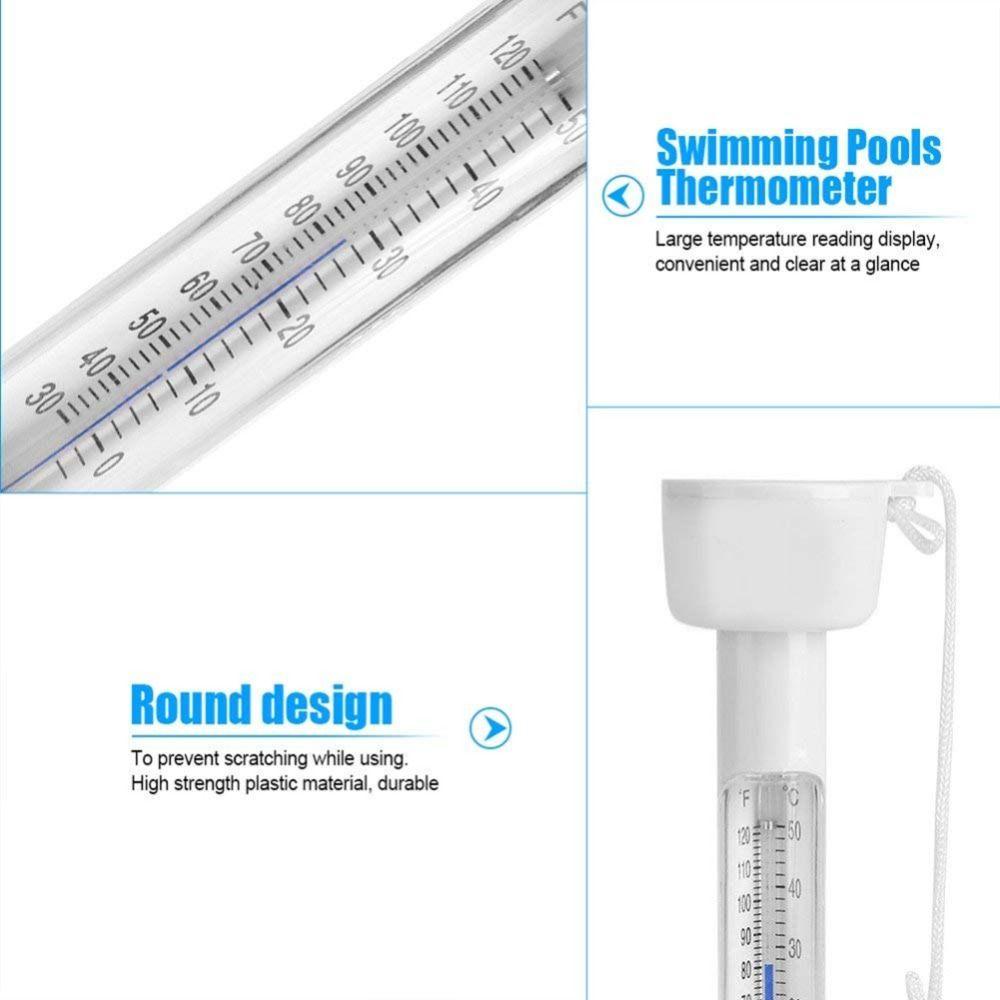 Mini Swimming Pool Floating Thermometer Floating Water Temperature Gauge Outdoor