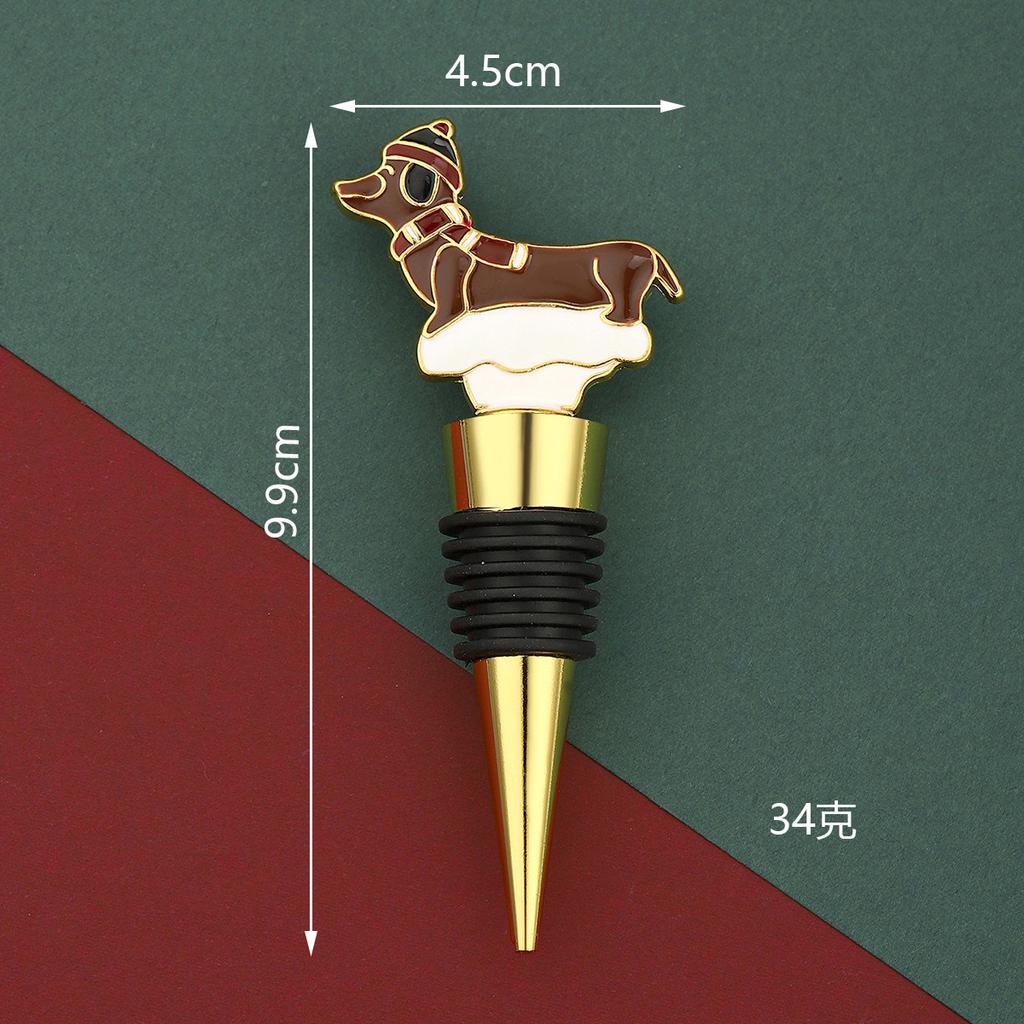 Christmas Wine Stopper Silicone Wine Beverage Bottle Cap Leak Proof Sealed Fresh Bottle Champagne Bottles Sealer Wine Seal