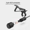 Pomya Lavalier Microphone Noise Reduction Directional XLR Mono 3-Pin Microphone for Interview Recording