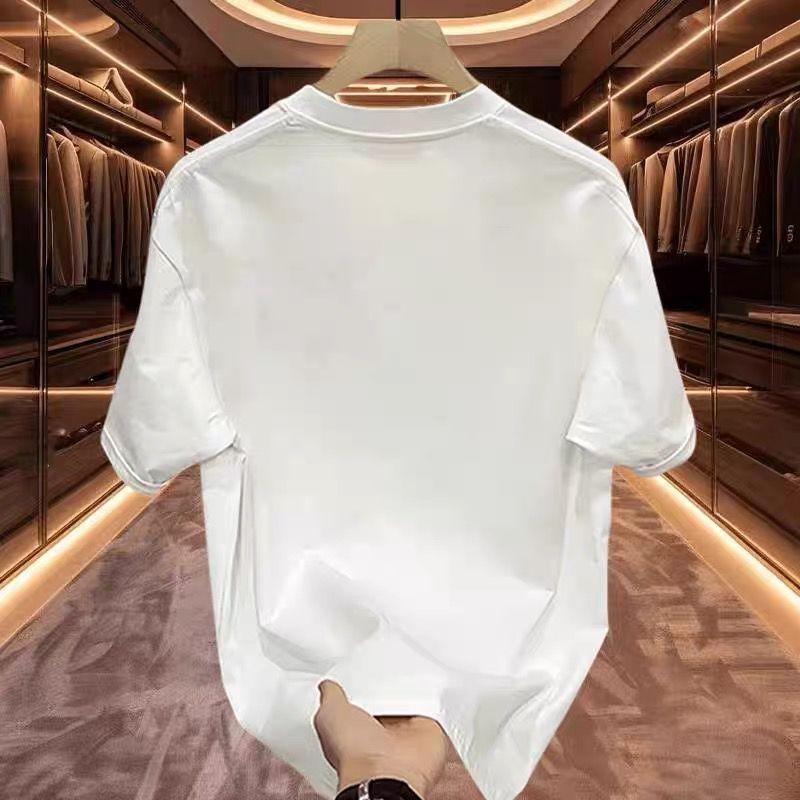 Trendy Brand Short-Sleeved Pure Cotton Men'S Printed T-Shirt Trendy Men'S And Women'S Versatile Round Neck T-Shirt Men'S