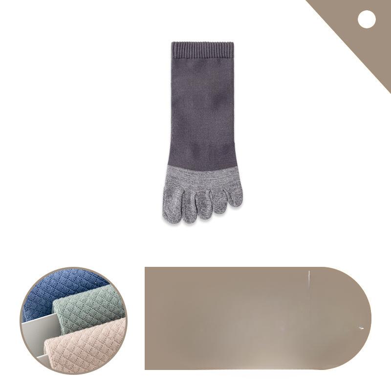 Five-finger Socks, Men's Short Socks, Boneless, Deodorizing, Sweat-absorbing, Split-toe Socks, Sports Toe and Thumb Boat Socks