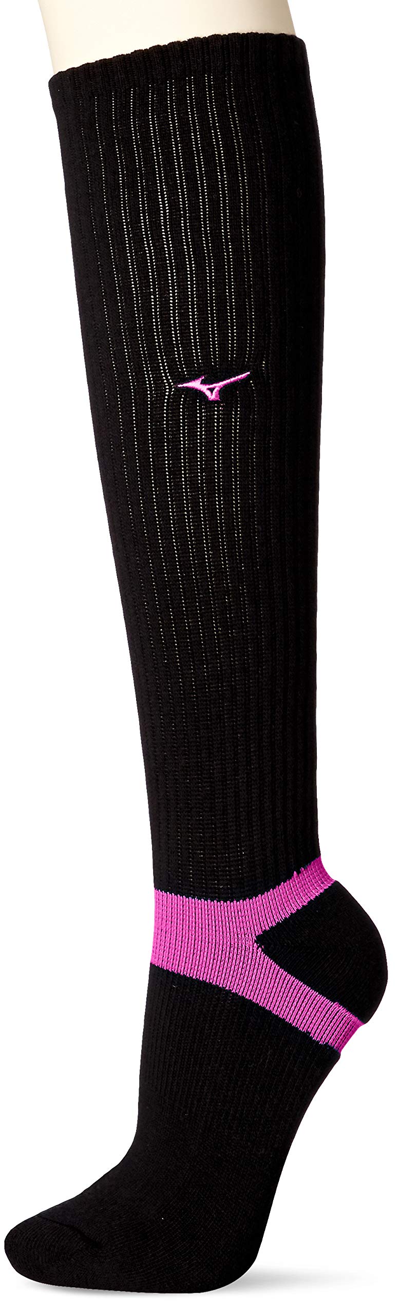 

[Mizuno] Volleyball Wear Long Socks V2MX8007 Black x Berry Pink Japan 23-25 (equivalent to Japanese size M)