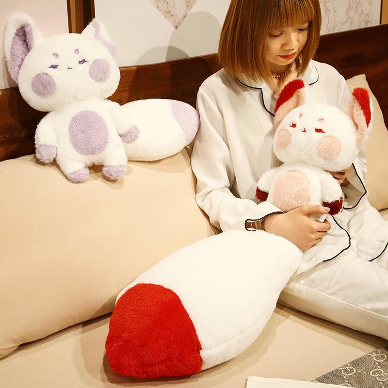 Fox Plush Stuffed Animal with Big Tail Plush Toy Doll Soft Fox Plush Pillow Plushies Toy for Kid Boys Girls Adults Birthday Gift