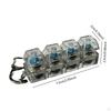 4 Key Keyboard Fidget Clicker Toy Keychain Lightweight Lighted Clicking