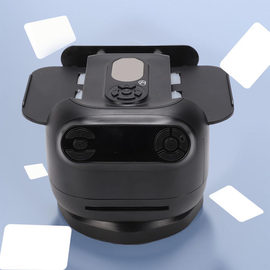 Automatic Card Shuffler Dealer Support 8 Players Rechargeable Battery Operated Playing Card Shuffler Machine 360 180 Degree Deal Black