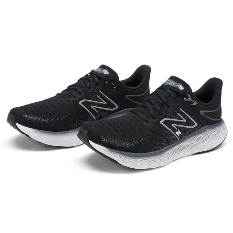 New Balance Scarpe da Ginnastica Fresh Foam X 1080v12 Nero Tuono Uomo Bianco M1080B12
