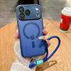 Tempered film with lens with lanyard Magnetic Case For iPhone 17 ProMax 17Pro Air Magsafe Wireless Charge Armor Shockproof Cover