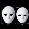 1/10pcs Paper Mache Masks White DIY Full Face Masks Paintable Paper Mask for Halloween