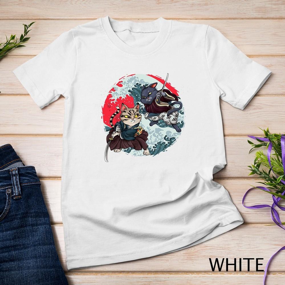 

Кот Ниндзя Синоби Самурайские Мечи Катана Кендо Якудза Япония Унисекс Футболка XL