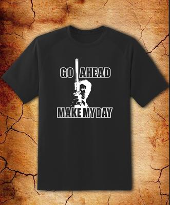 Dirty Harry Clint Eastwood Make My Day 44 Mag Shirt - Adult & Youth Sizes To 6XL Unisex T-Shirt