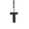 Rhinestone Ceramic Cross Pendant for Car Mirror Decor