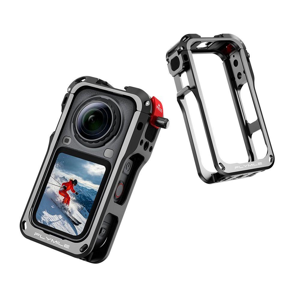 With Lens Cover Protective Case Camera Cage for Insta360 X6 Action Camera Accessories