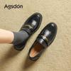Thick-soled New Spring British Style Small Leather Shoes Retro Commuter Flat-soled Single Shoes