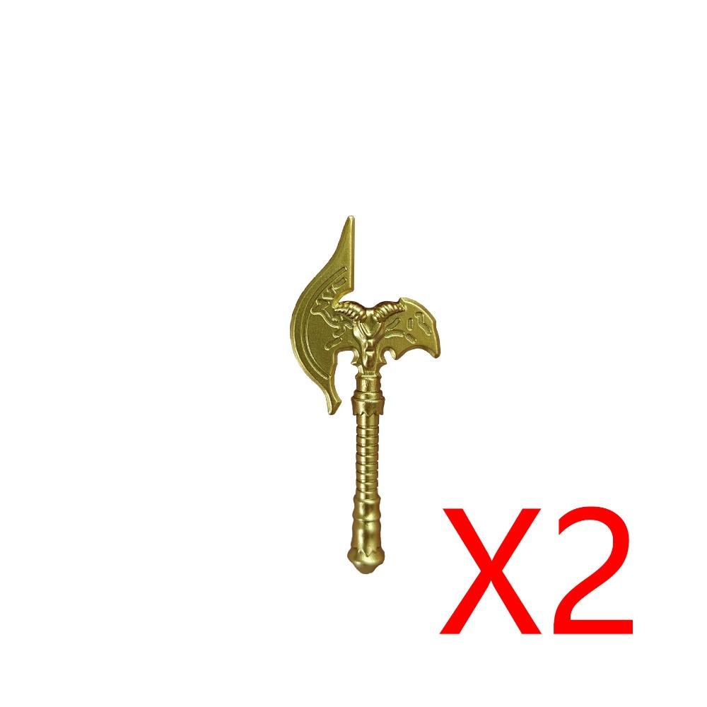 MOC Building Blocks Medieval Military Solider Figures Knights Weapons Accessories Helmet Sword Spear Bow Axe Mini Bricks Toys