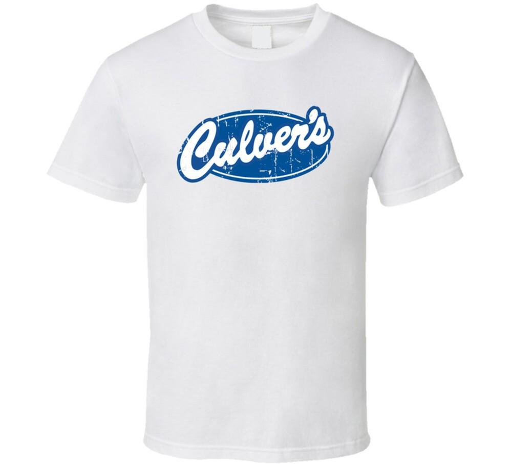 

Логотип Culvers Популярный Ресторан Бургеров Подарок для Фаната Еды Футболка M
