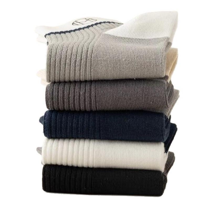 Men's Spring and Summer Thin Deodorant Sweat Absorption Low Help Shallow Mouth Short Tube Socks
