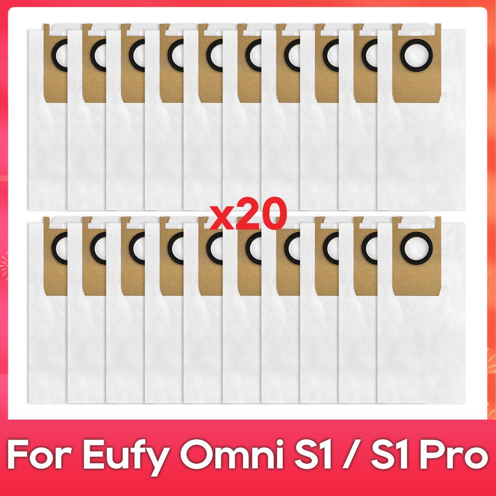 Fit For ( Eufy Omni S1 / S1 Pro / T2071 / T2080 ) Part Accessory Main Side Brush Mop Hepa Filter Dust Bag Replacement Kit