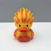 Duck Figurine Creative Ice/Fire Duck Statue Small Resin Animals Desktop Decorations For Home Office