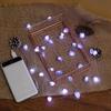 Natural Amethyst Decorative Lights Crystal String Lights Raws Stones  30 LEDs With Remote Control, Hanging  Reikis Ornaments