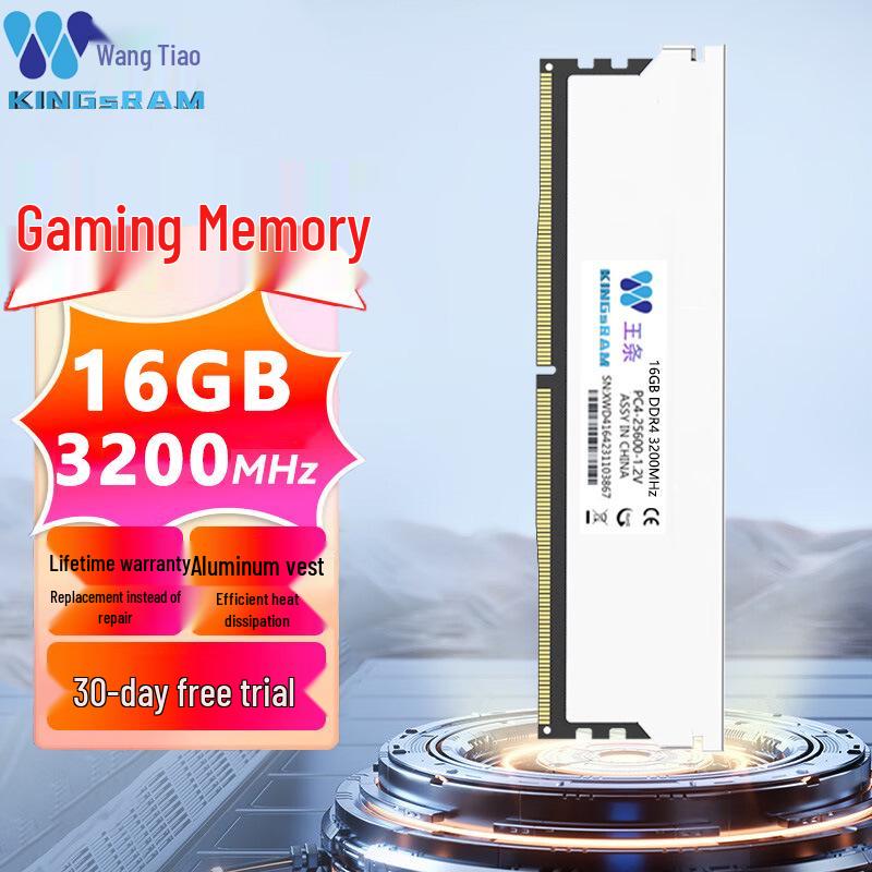 "Memoria KingRAM Desktop/Notebook DDR3/DDR4 8 GB/16 GB, 2666/3200 MHz"