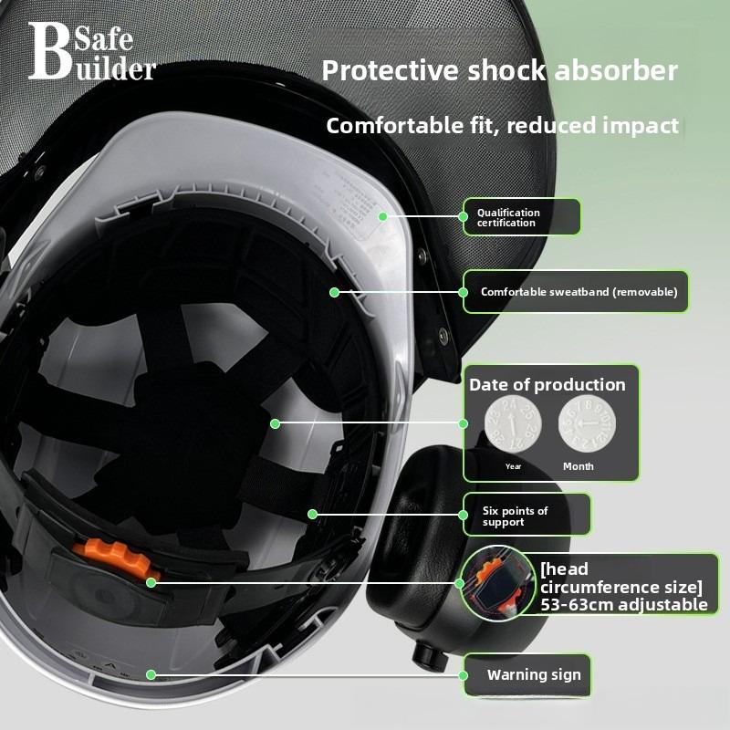 Forestry Logging Safety Hat Sound Insulation Noise Reduction Protective Screen Chainsaw Operation Anti-splash